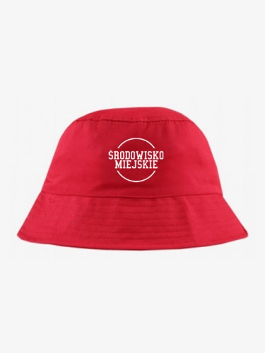 Bucket hat "Classic" - Red / White SM_1059 Środowisko Miejskie CAPS