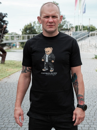T-Shirt "Street Bear" - Black SM_1328 Środowisko Miejskie T-SHIRTS