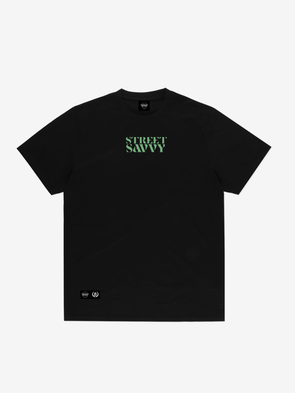 T-Shirt "Street Savvy" - Black SM_1408 Środowisko Miejskie T-SHIRTS