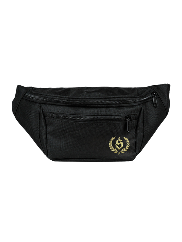 Bum bag "Laur" - Black / Gold SM_1445 Środowisko Miejskie Bum bag