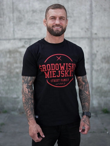 T-shirt "Theme" - Black / Red SM_1262 Środowisko Miejskie T-SHIRTS 2