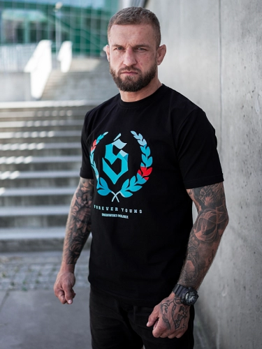 T-Shirt "Forever young" - Black / Blue SM_1433 Środowisko Miejskie T-SHIRTS
