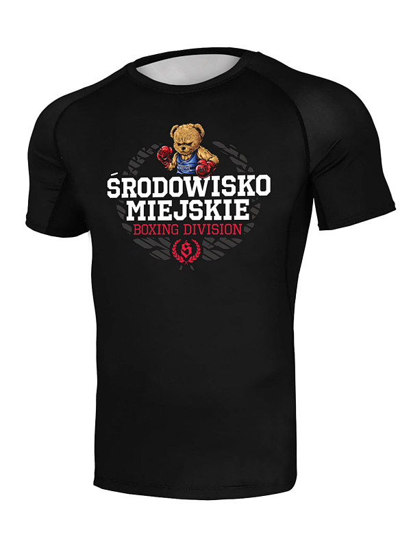 Rashguard "Boxing Bear" - Czarny SM_1451 Środowisko Miejskie