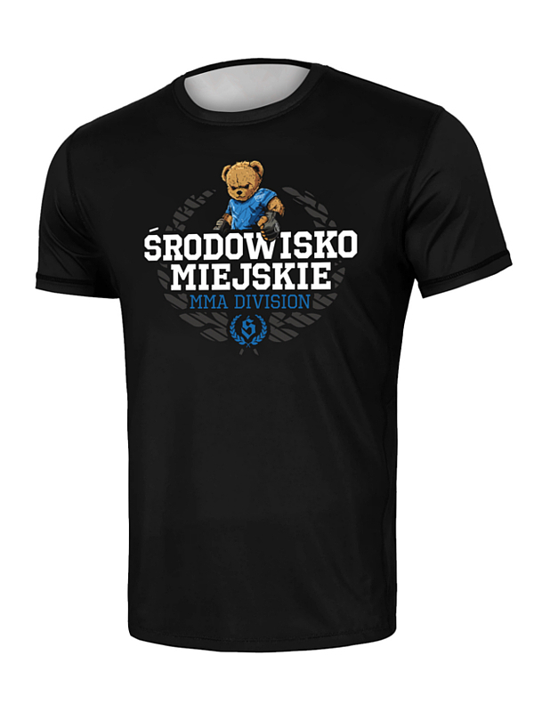 T-shirt Sport Mesh "MMA Bear" - Black SM_1452 Środowisko Miejskie T-SHIRTS