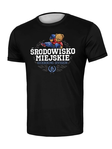 T-shirt Sport Mesh "Kickboxing Bear" - Black SM_1454 Środowisko Miejskie T-SHIRTS