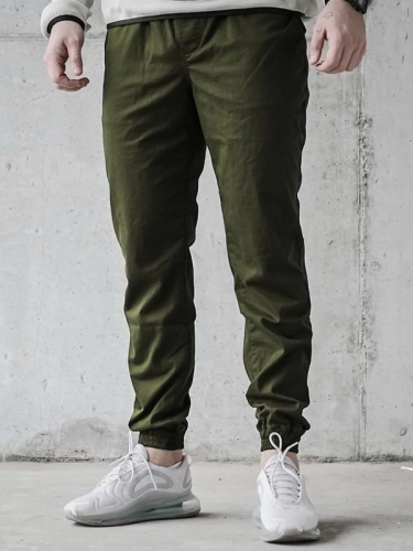 Spodnie Materiałowe Jogger "Laur Icon" Khaki / Białe za 199,00 zł 2