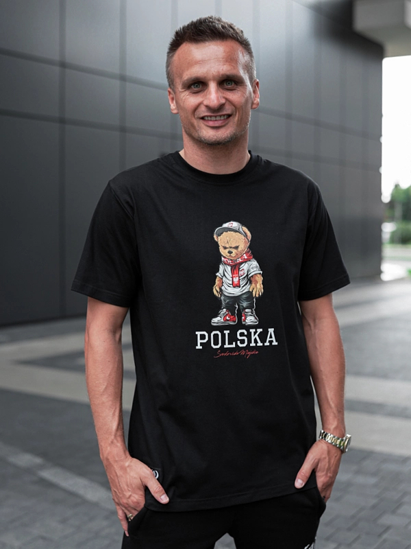 "Polska - Bear" T-shirt - Black for 119.00 PLN