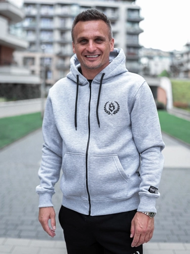 Zip-up hoodie "Laur" - Gray for 229.00 PLN 2