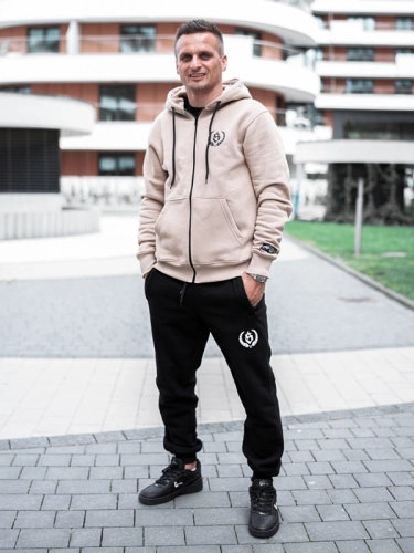 Zip-up hoodie "Laur" - Beige for 249.00 PLN 2