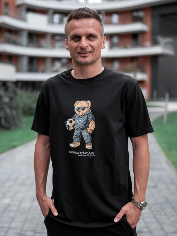 Koszulka "Fan Bear" - Czarna za 119,00 zł