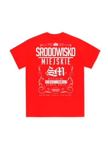 T-shirt "Theme" - Red / White for 119,00 zł