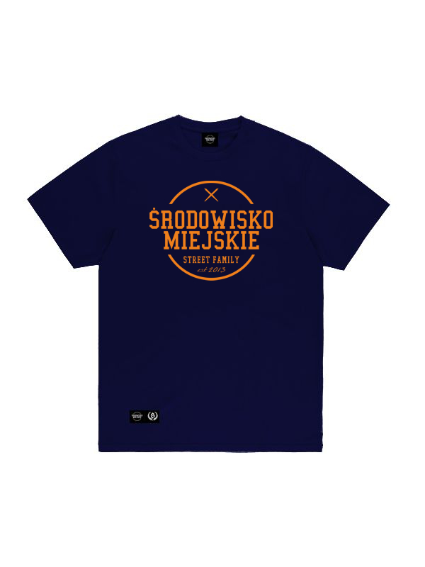 T-shirt "Theme" - Navy / Orange for 119,00 zł