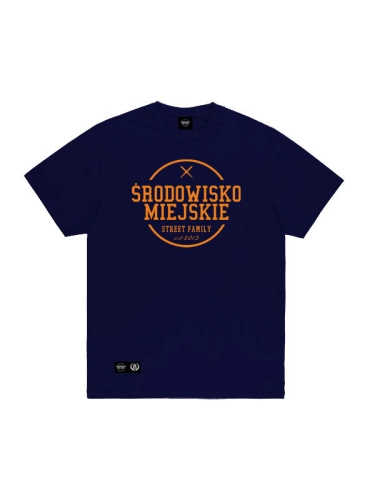 T-shirt "Theme" - Navy / Orange for 119,00 zł