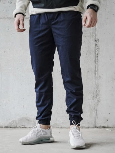 Spodnie Materiałowe Jogger "Classic Icon" Granatowe / Białe za 199 zł 2