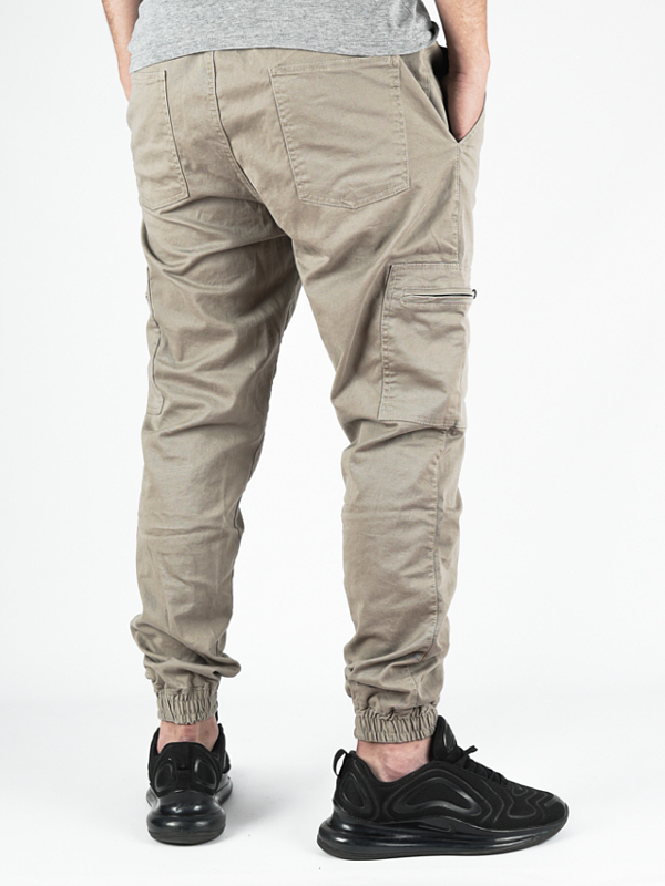 Jogger Cargo Pants "Laur" Beige / White for 199,00 zł