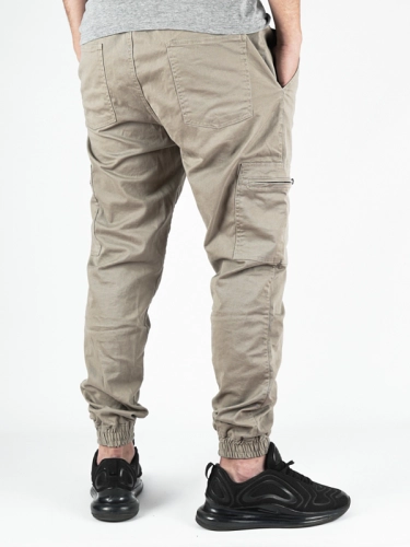 Jogger Cargo Pants "Laur" Beige / White for 199,00 zł