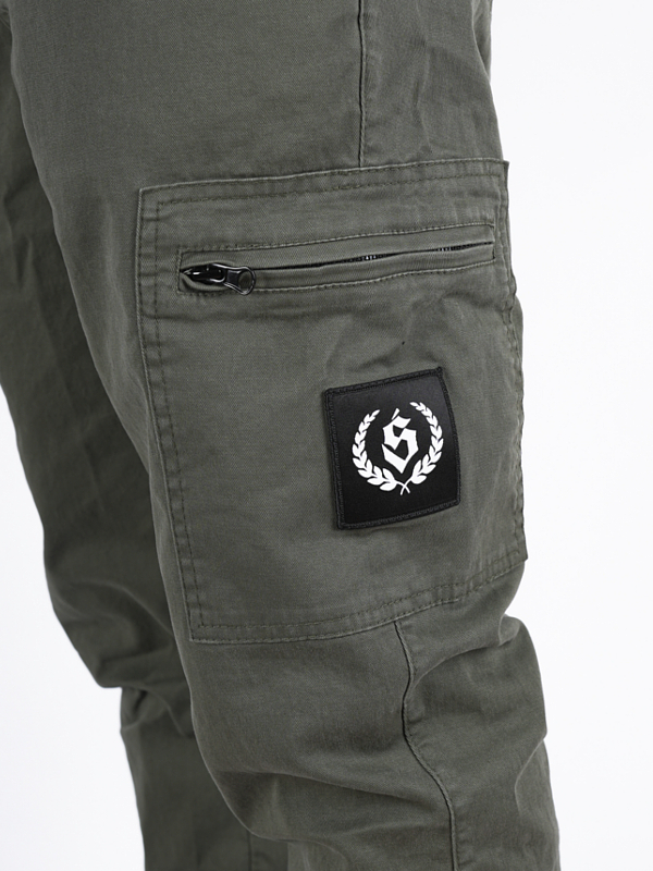 Jogger Cargo Pants "Laur" Khaki / White for 199,00 zł