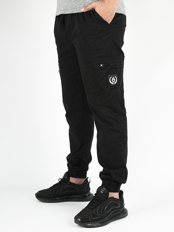 Pants Jogger Cargo "Laur" Black / White for 199.00 PLN