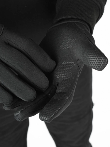 Softshell Gloves "Laur" - Touch Screen - Black / Grey 2