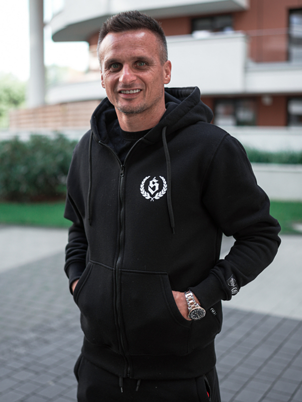 Zip-up hoodie "Laur" - Black for 249.00 PLN