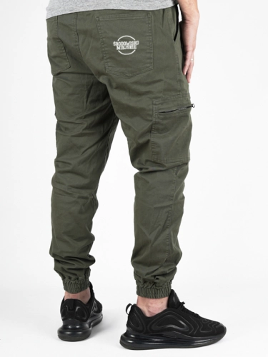 Jogger Cargo Pants "Classic Icon" Khaki / White for 199,00 zł