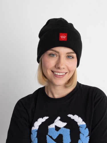 Czapka zimowa "CLS Red" podwijana - czarna za 59,00 zł 2