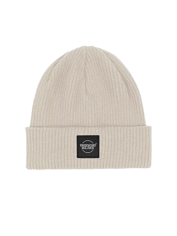 Winter hat "CLS mini" beanie with weave - beige for 79,00 PLN