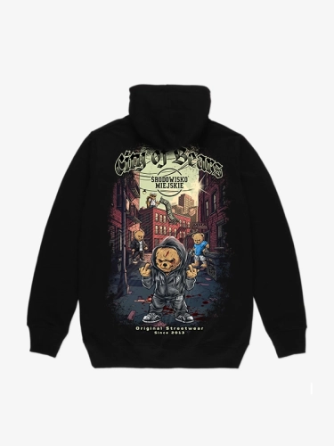 Bluza z kapturem "City of Bears" - czarna za 249,00 zł