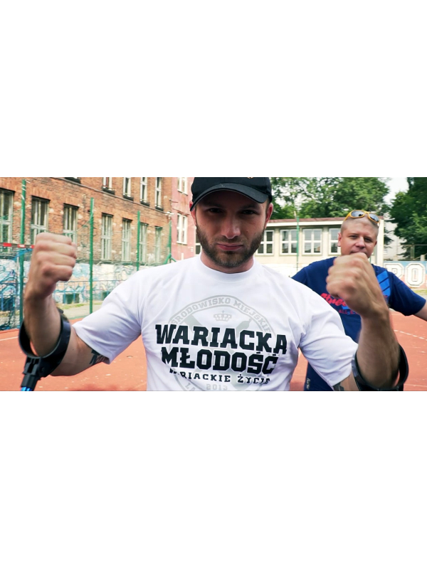 Koszulka "Wariacka Młodość" - Biała SM_269 Środowisko Miejskie