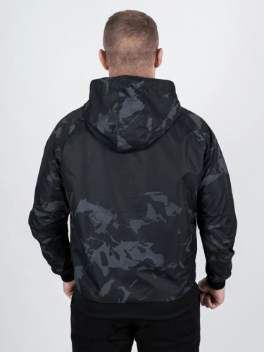 Kurtka wiatrówka z kapturem "Laur icon" - czarna / szara za 339,00 zł 2