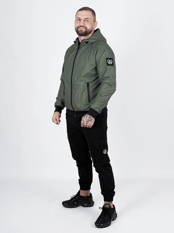 Kurtka wiatrówka z kapturem "Laur" - khaki za 339,00 zł