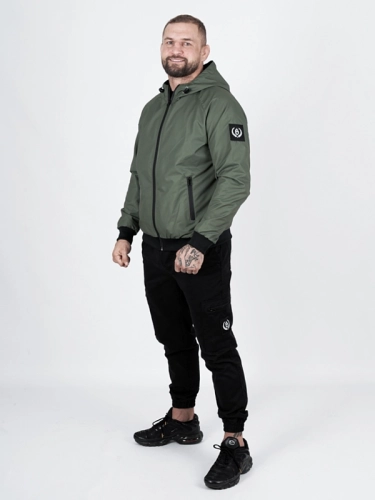 Kurtka wiatrówka z kapturem "Laur" - khaki za 339,00 zł