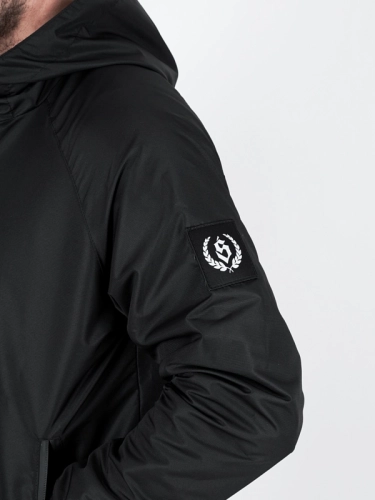 Windbreaker jacket with hood "Laur" - black for 339 PLN