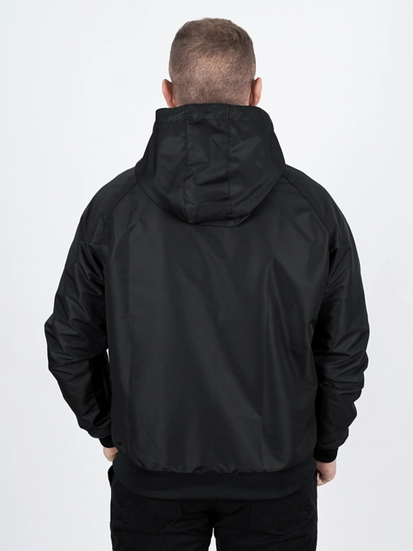 Windbreaker jacket with hood "Laur" - black for 339 PLN