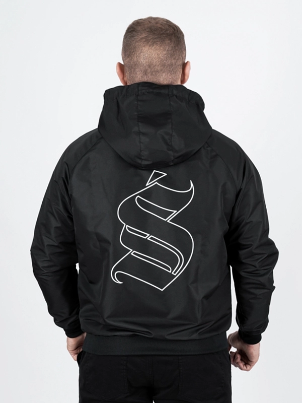 Kurtka wiatrówka z kapturem "Icon" - czarna za 339,00 zł