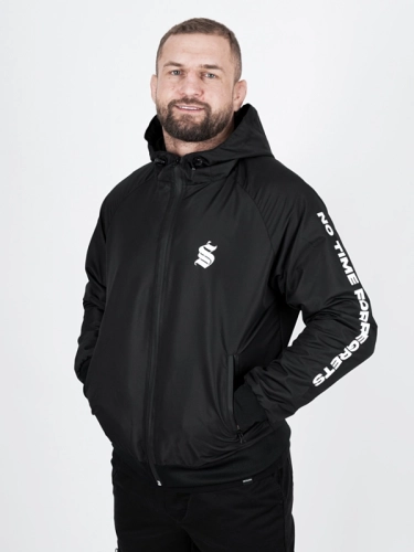 Windbreaker jacket with hood "Icon" - black for 339 PLN