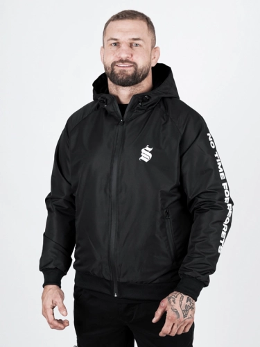 Windbreaker jacket with hood "Icon" - black for 339 PLN