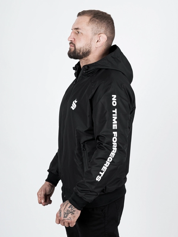 Windbreaker jacket with hood "Icon" - black for 339 PLN