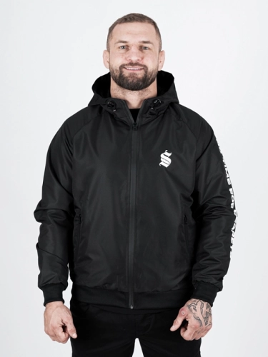 Windbreaker jacket with hood "Icon" - black for 339 PLN