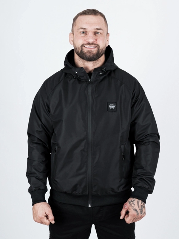 Windbreaker jacket with hood "CLS mini" - black for 339 PLN