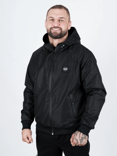 Windbreaker jacket with hood "CLS mini" - black for 339 PLN