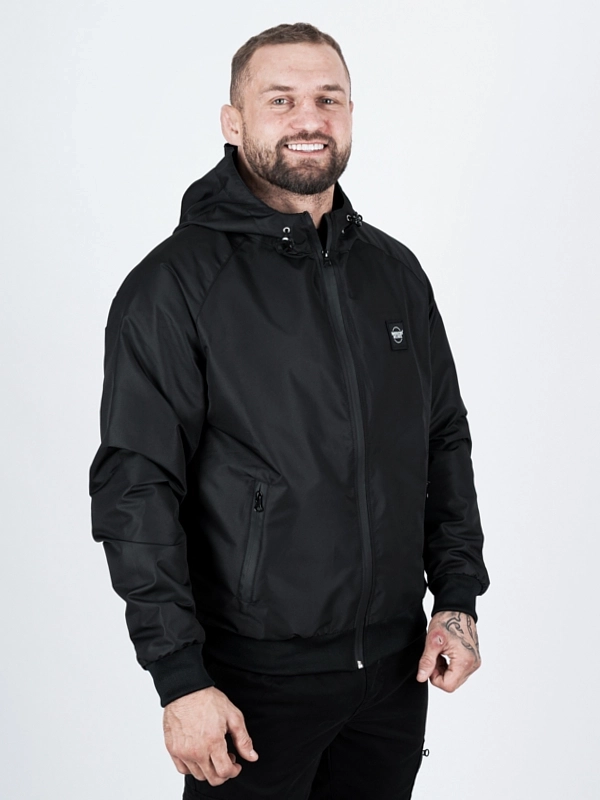 Windbreaker jacket with hood "CLS mini" - black for 339 PLN