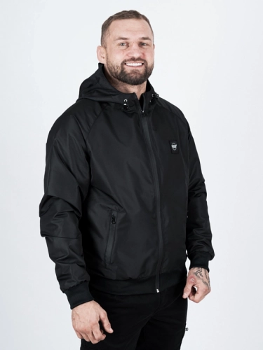 Windbreaker jacket with hood "CLS mini" - black for 339 PLN