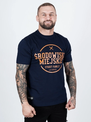 Koszulka "Theme" Granatowa / Pomarańczowa za 119,00 zł 2