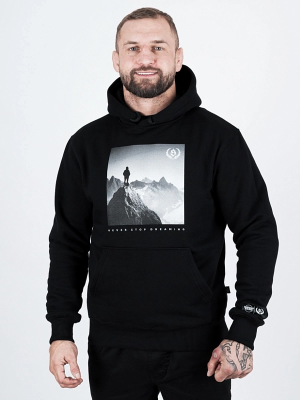 Hoodie "Never stop dreaming" - black for 249,00 PLN