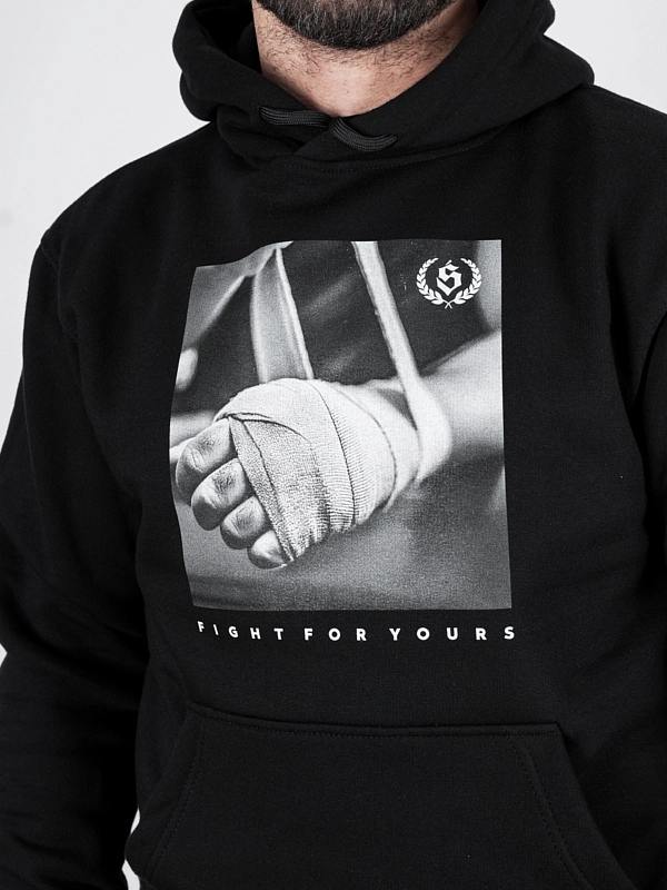 Bluza z kapturem "Fight for yours" - czarna za 249,00 zł