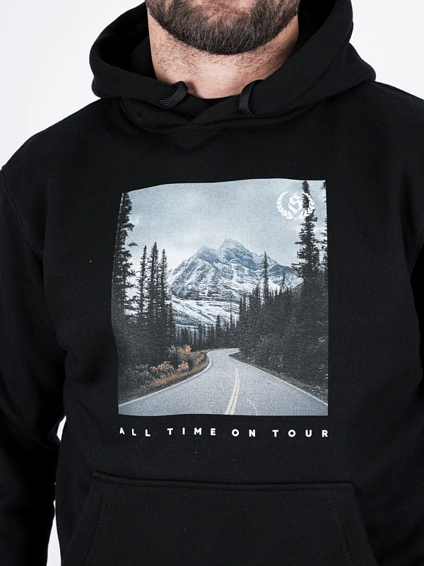 Bluza z kapturem "All time on tour" - czarna za 249,00 zł