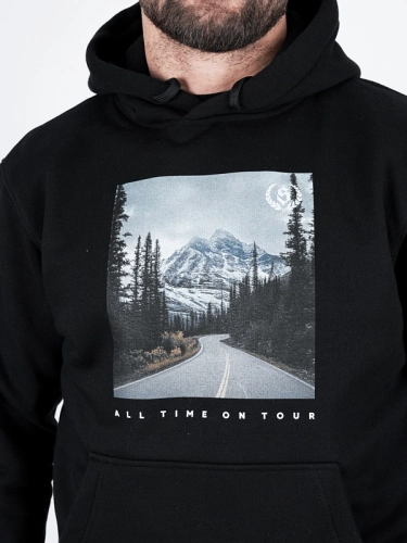 Bluza z kapturem "All time on tour" - czarna za 249,00 zł