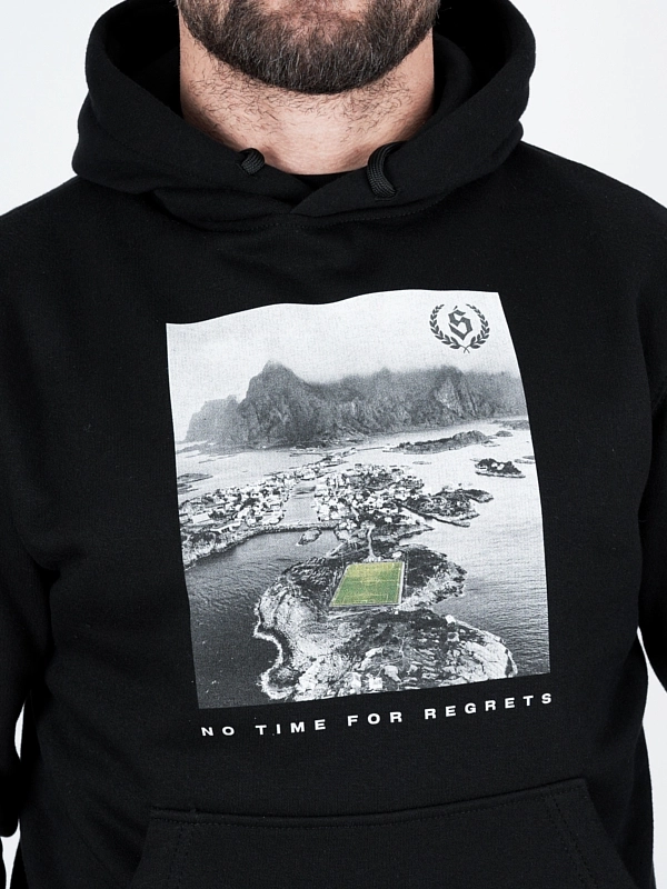 Hoodie "No time for regrets" - black for 249,00 PLN