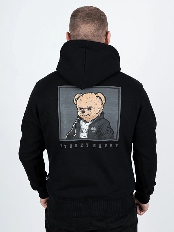 Bluza z kapturem "Street Bear Classic" - czarna za 249,00 zł